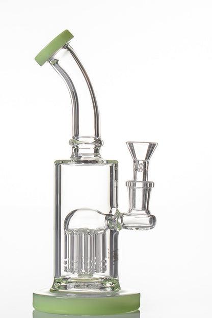 Black Leaf 8 Arm Dab Rig Quartz - bowl side view.