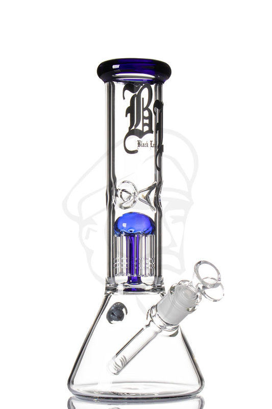 Black Leaf 8 Arm Tree Perc Beaker Bong - Blue.