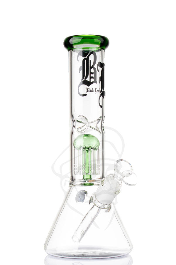 Black Leaf 8 Arm Tree Perc Beaker - Green.