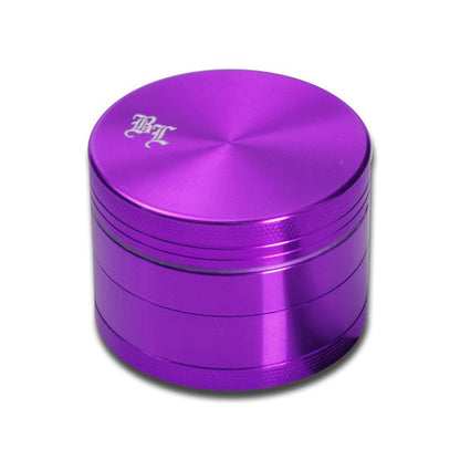 Black Leaf Aluminium Grinder 50mm - 4 part Purple.