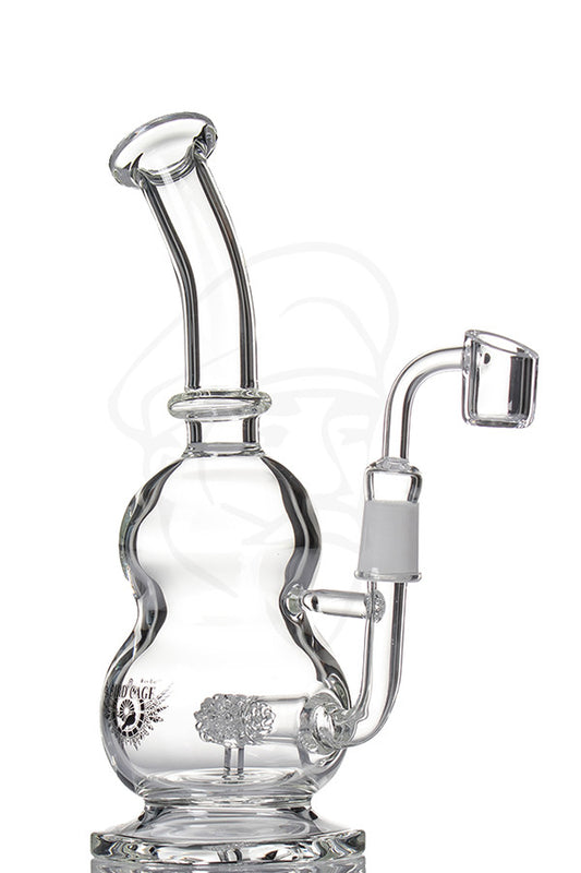 Black Leaf Bird Cage Bubble - Quartz.