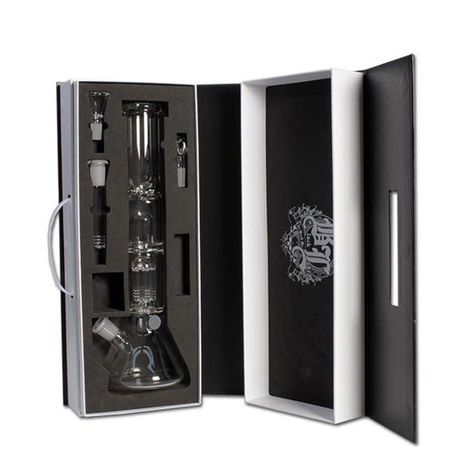 Black Leaf Boxed Tree Perc Beaker