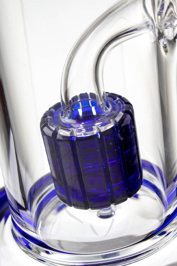 Black Leaf Drum Perc Dab Rig - Blue – Beefy's Bongs