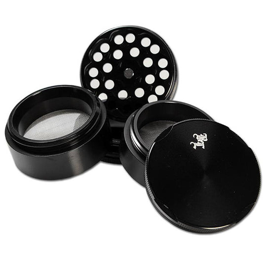 Black Leaf Edge Aluminium Grinder 50mm 5 part - detail.