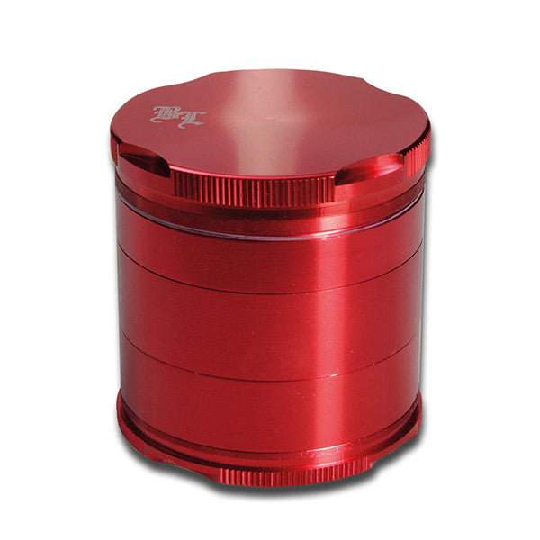 Black Leaf Edge Aluminium Grinder 50mm Red - 5 part.