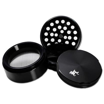 Black Leaf Edge Aluminium Grinder 55mm 4 part - detail