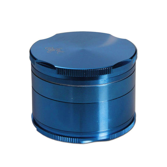 Black Leaf Edge Aluminium Grinder 55mm - 4 part Blue 