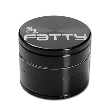 Black Leaf Fatty Aluminium Grinder 56mm - 3 part