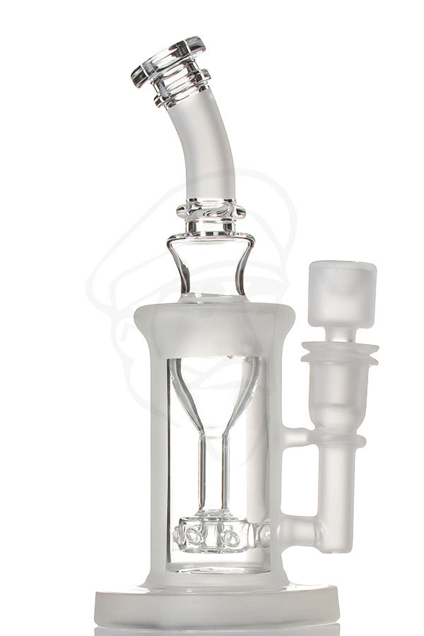 Black Leaf Frosted Recycler w/Quartz - Bowl view.