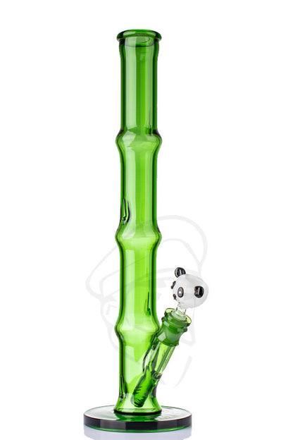 Black Leaf Glass Bamboo Panda Bong.