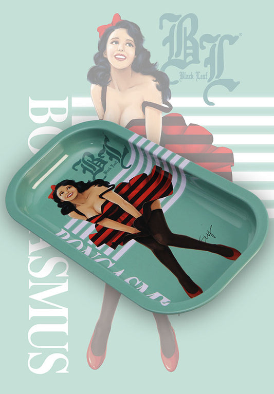 Black Leaf Mini Tray - Bongasmus.