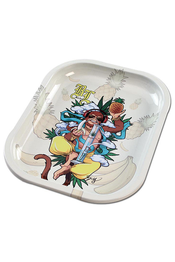 Black Leaf Mini Rolling Tray - Hanuman.