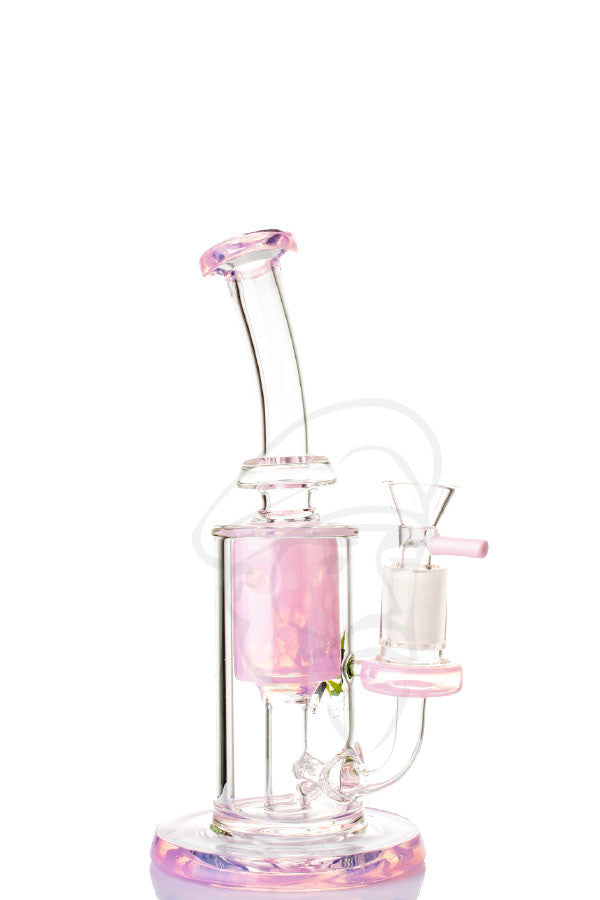 Black Leaf Recycle/Incycle Bubbler - Pink.