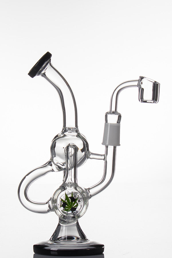 Black Leaf Recycler with Drum Diffusor - side view.