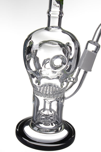 Black Leaf Showerhead Dab Rig Quartz - detail.