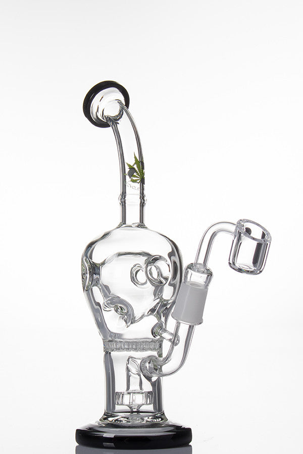 Black Leaf Showerhead Dab Rig - Quartz.