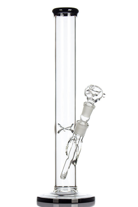 Black Leaf Tube 5mm 40cm glass bong