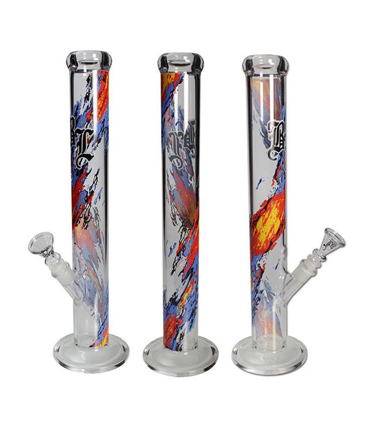 Black Leaf Tube 5mm 'Flames