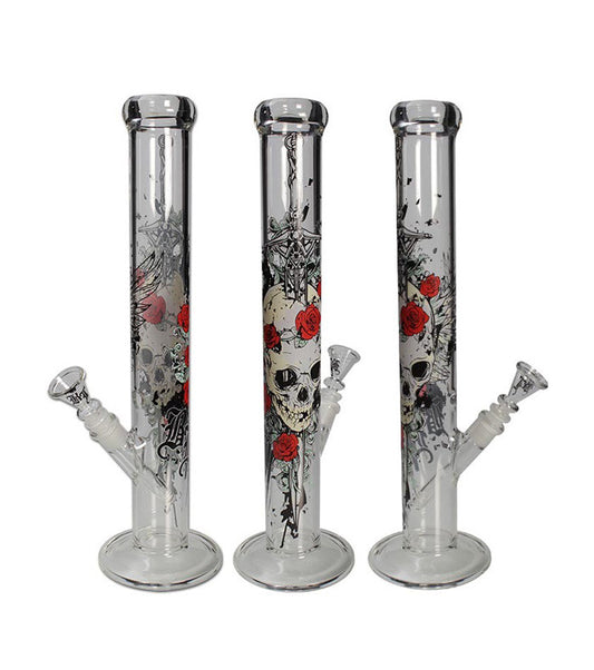 Black Leaf Tube 5mm 'Skull