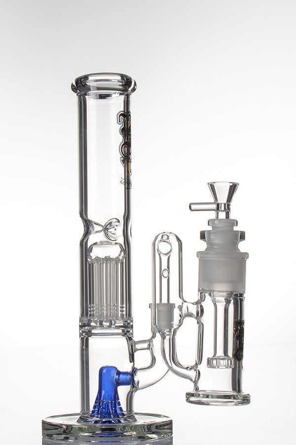 Black Leaf Zorbass 10 Arm Tree Perc with Pre Cooler - side view.