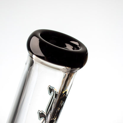 Black Leaf Glass Icebong black mouthpiece. Example of mouthpiece .