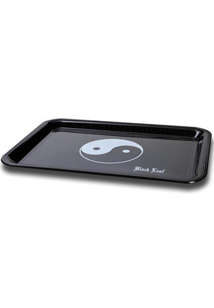 Black Leaf Mini Rolling Tray - Ying Yang