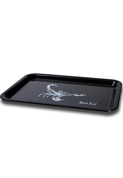 Black Leaf Mini Rolling Tray - Scorpion