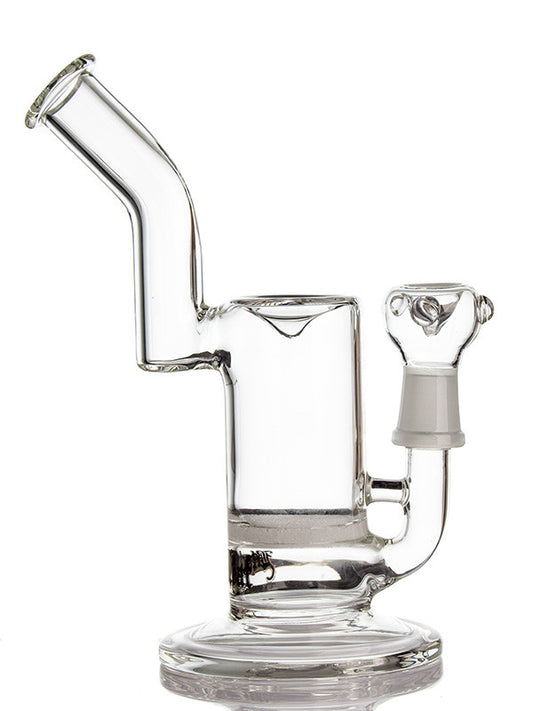 Black Leaf Oil Pipe with Frit glass bong