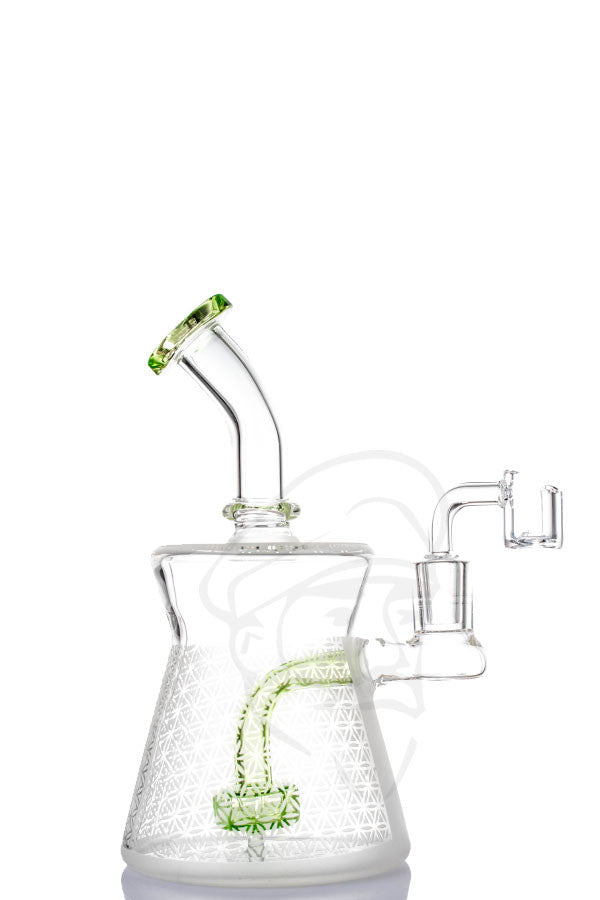 Blasted Dab Rig Green Quartz – Beefy's Bongs