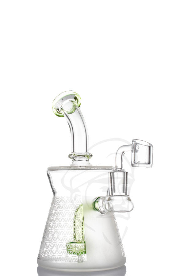 Blasted Dab Rig Green Quartz – Beefy's Bongs