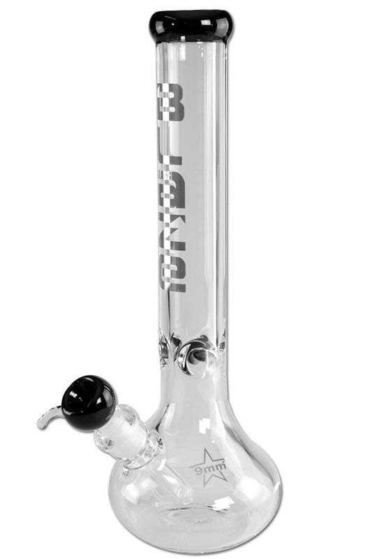 Blaze Glass Belly Bong 9mm - Black