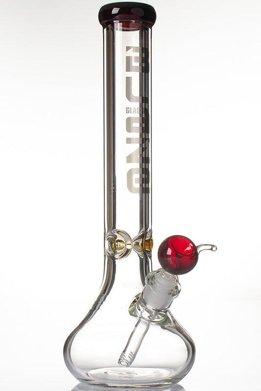 Blaze Glass Belly Bong 9mm - Red/Amber.