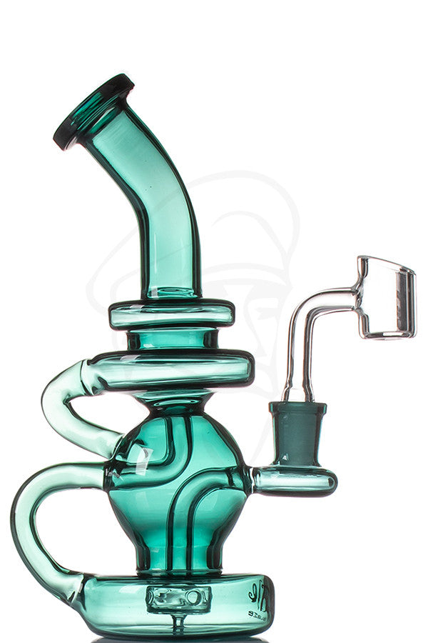 Blaze Recycle Rig Green - Side view.