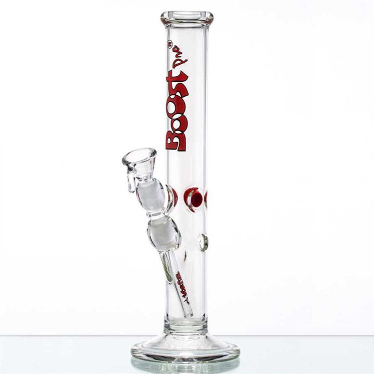 Boost Pro Cane Cylinder Ice Bong Red