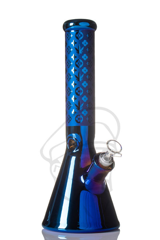 Chromatic 7mm Glass Beaker Bong - VL Blue.