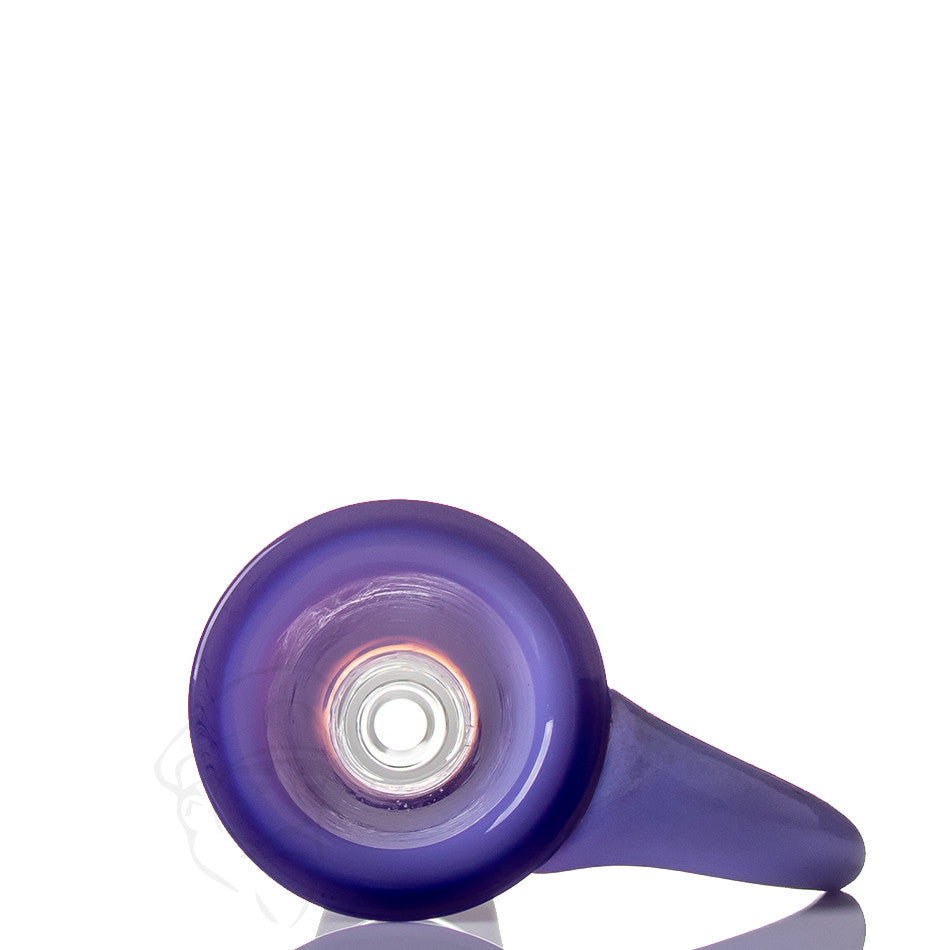 Coloured Horned Glass Cone 14mm Purple - Detail view.