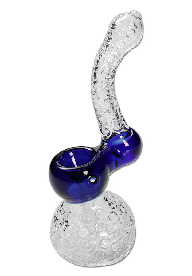 Crystal Glass Bubbler - Blue