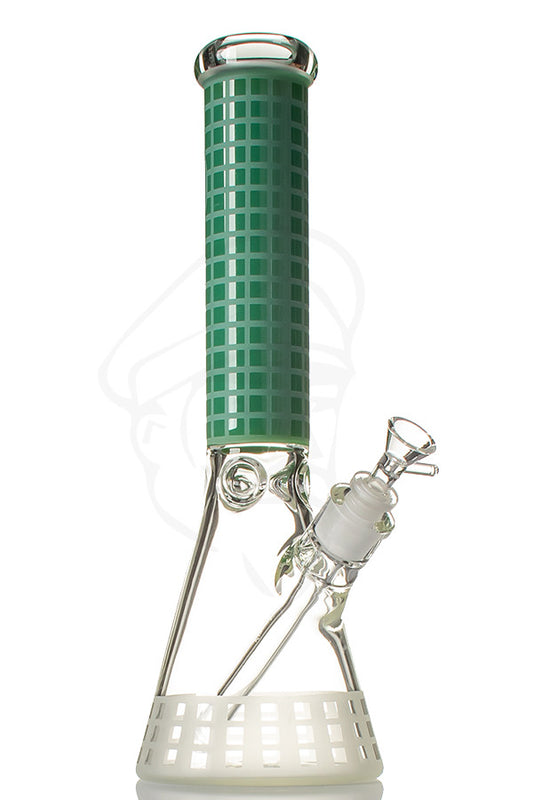 Cubic Blasted Beaker - Jade.