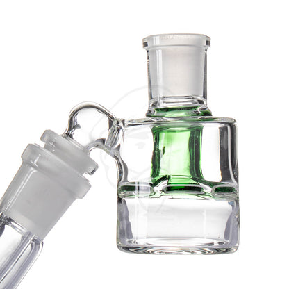 Dry Ash Catcher 45° 14mm Green - Example of use.