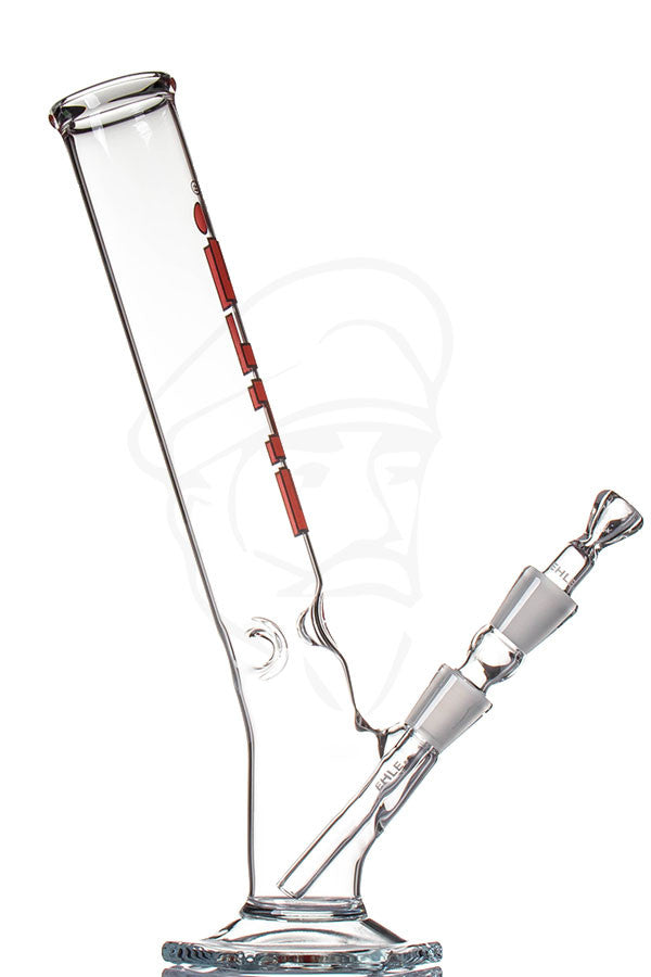 EHLE 250ml Bent Ice Bong Red - side.