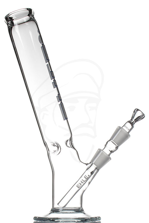 EHLE 500ml Bent Ice Bong White - side view.
