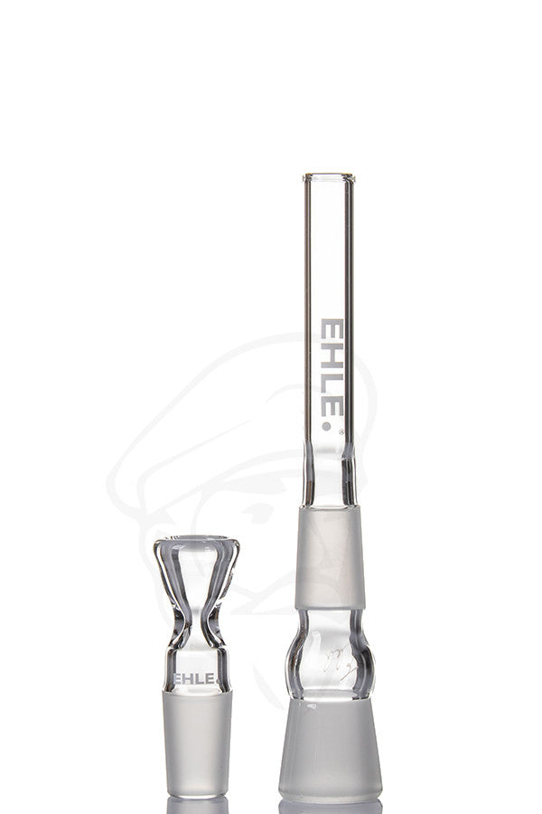 EHLE 500ml Bent Ball Ice Blue - Stem and cone/bowl detail.