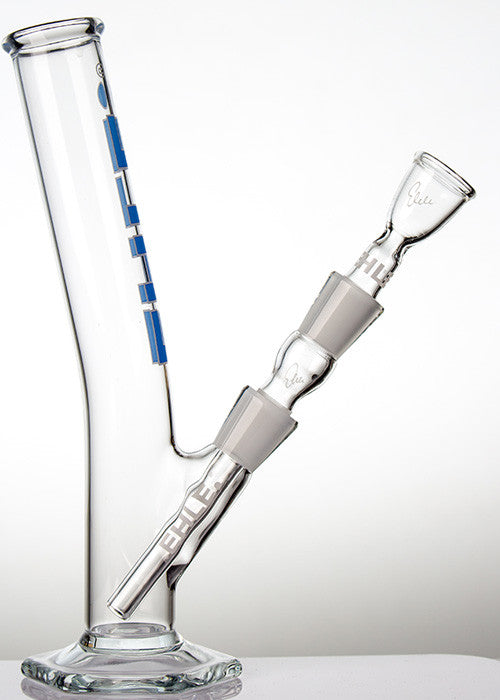 EHLE 100ml Bent Blue glass bong sideview