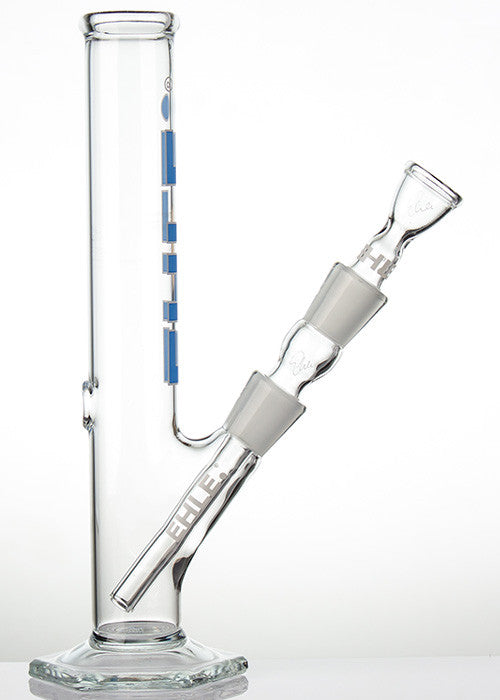 EHLE 100ml Straight Blue glass bong sideview