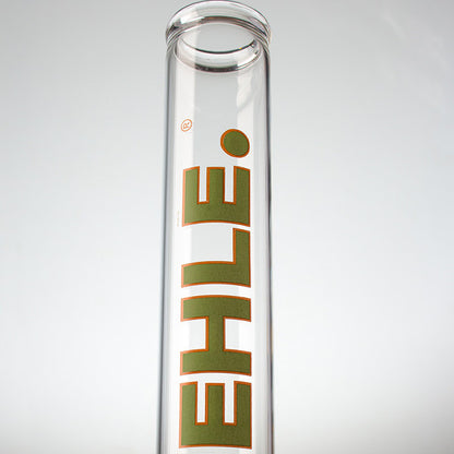 EHLE 500ml Straight glass bong Green label