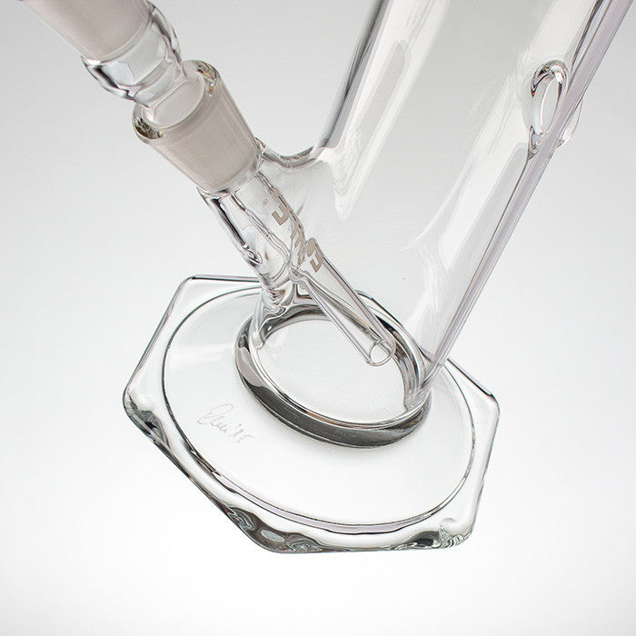 EHLE 500ml Straight glass bong with a Green label base