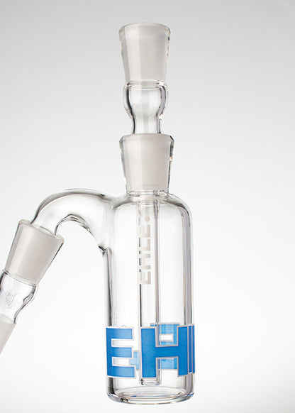 An EHLE glass Pre-Cooler 14mm with a Blue label detail shot
