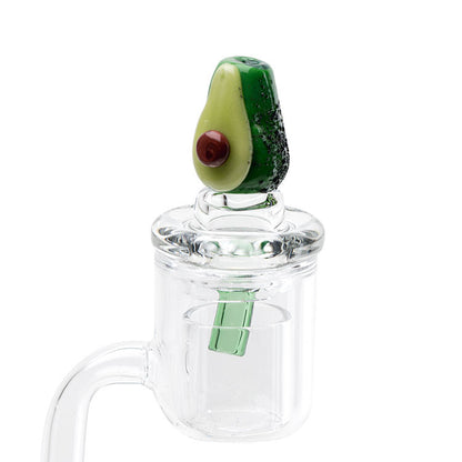 Empire Glass Bubble Carb Cap Avocadope - Example of use.
*Quartz banger not included.*