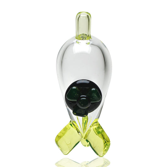 Empire Glass Bubble Carb Cap - UV Radioactive Bomb.
