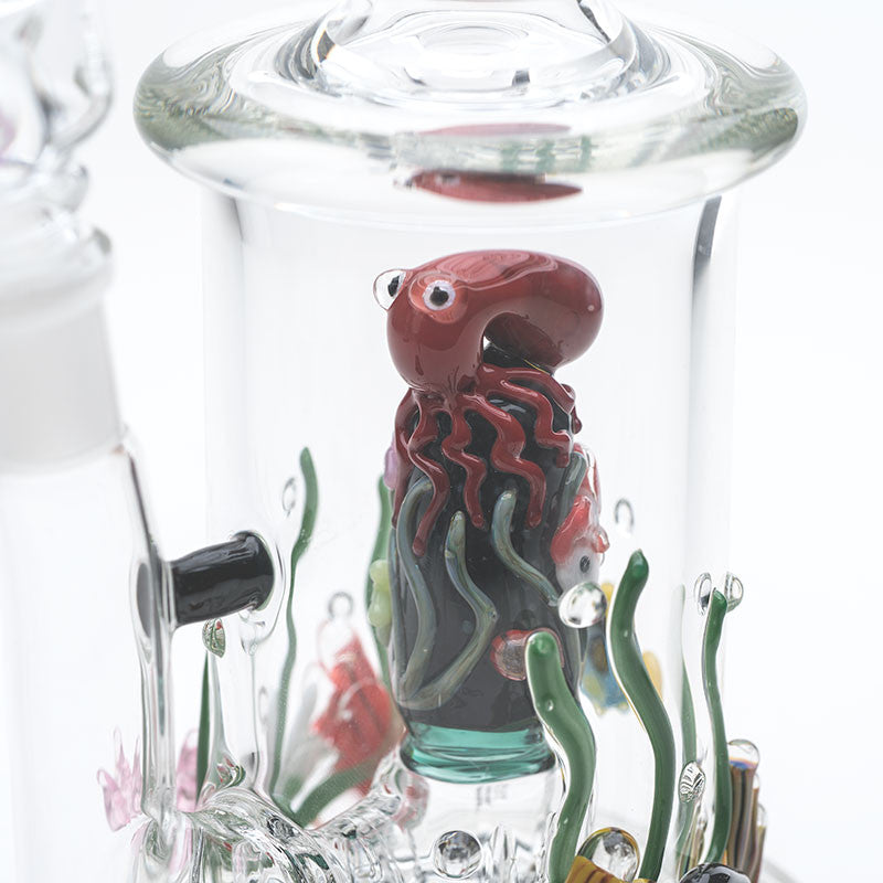 Empire Glass Mini Rig Aquatic - right detail